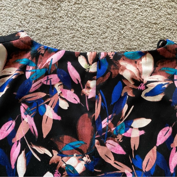 Sabrina Collective ~ Floral Fit and Flare Dress ~ Scoop Neck ~ Size 16W - Picture 4 of 6